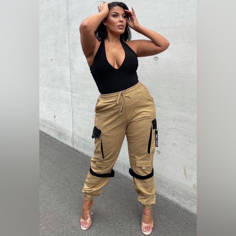 Can't Get With You Cargo Pant - Khaki/combo - Picture 4 of 8